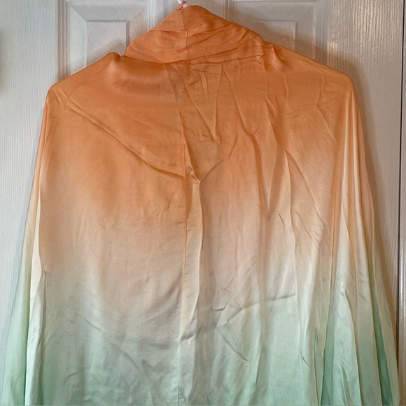 Pippa Kimono Women's Large Neon Orange‎ Lime Ombre - Picture 10 of 16
